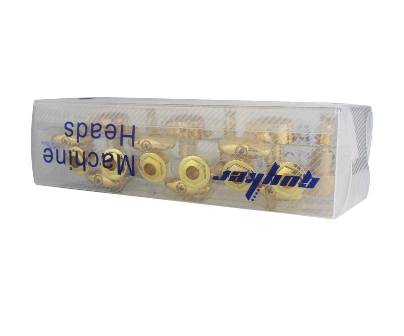 Guyker Guitar Machine Heads (3L + 3R) â€“ 1:21 Sealed Tuning Key Pegs Tuners Set Replacement for ST TL SG Style Electric or Acoustic Guitars â€“ Gold - Image 5